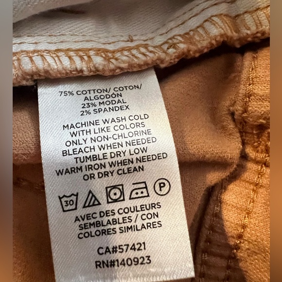 Ann Taylor Loft High Rise Skinny Cords (Camel) - Picture 4 of 4